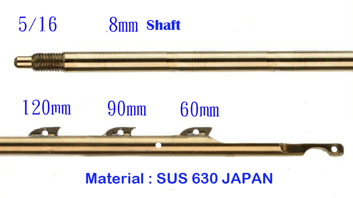 Threaded 7.0mm & 8.0mm 17ph-4 SS Shaft