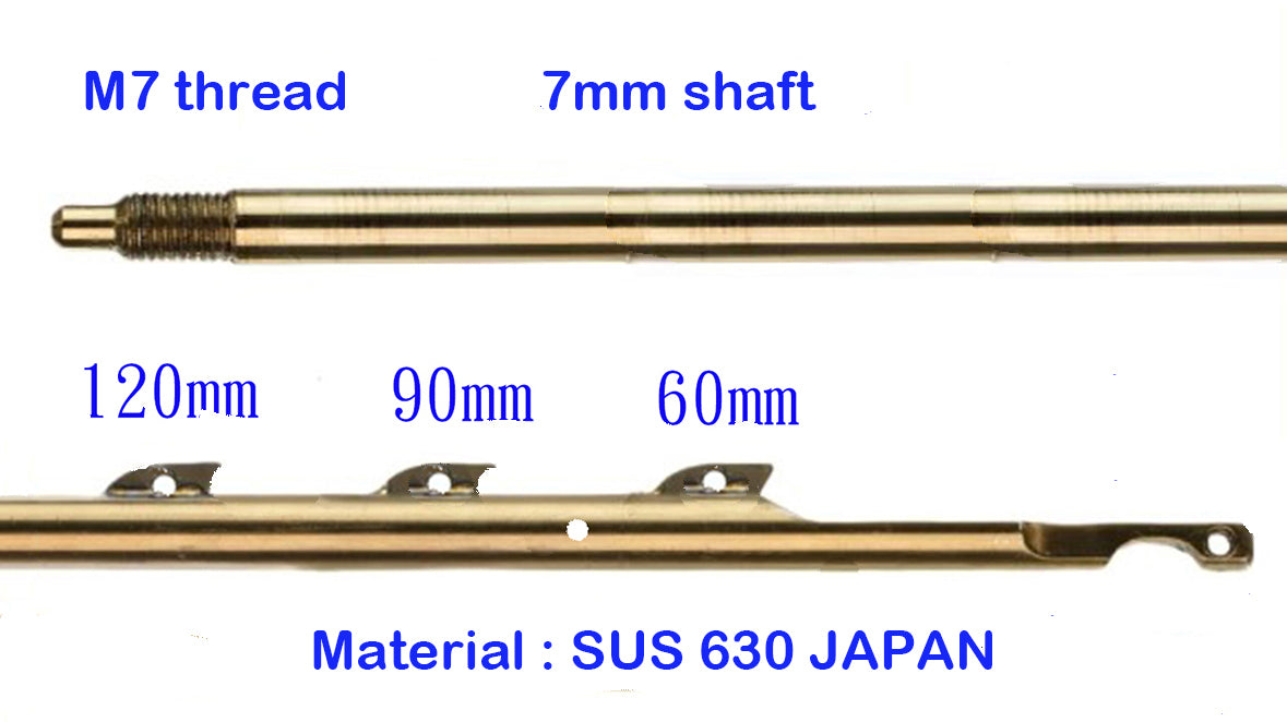 Threaded 7.0mm & 8.0mm 17ph-4 SS Shaft