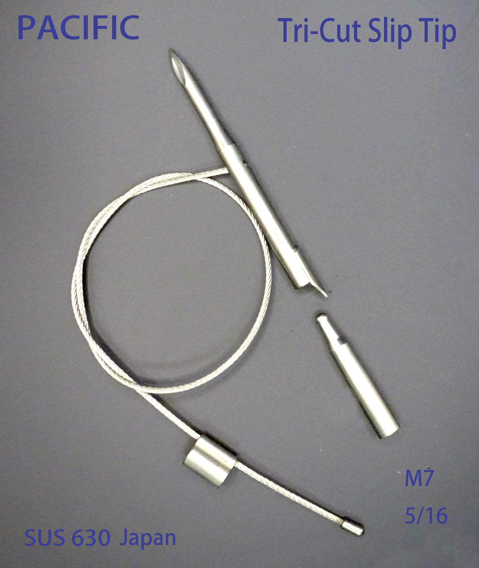 Tri-Cut Cable Slip Tip -- M7 Thread for 7mm shaft or 5/16-24 Thread fo ...