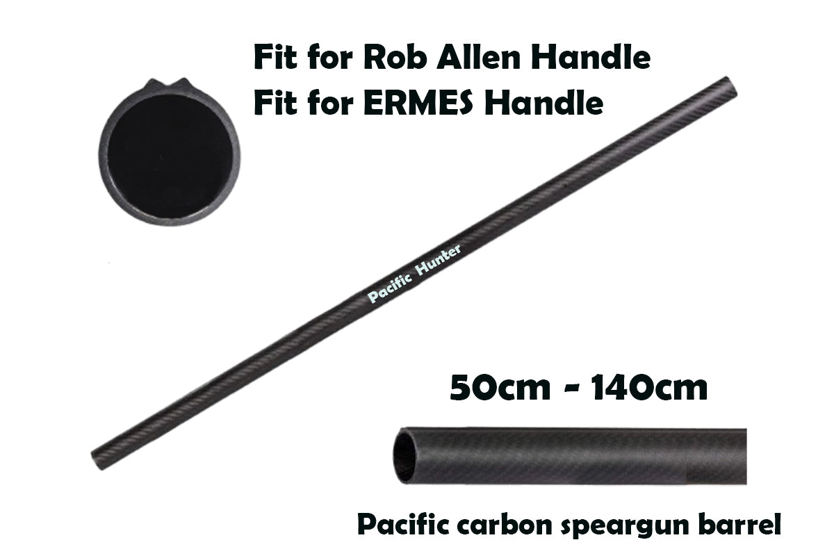 Pacific Carbon Fiber Rail Barrel Fit Rob Allen & ERMES speargun handle