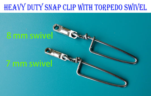 SNAP CLIP WITH TORPEDO SWIVEL