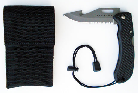 Titanium Folding Webbing Pocket Knife